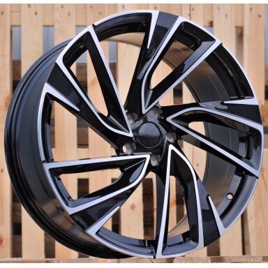 R17x7 5X112 ET 45 57.1 B5772 (FBX260) Black Polished (MB) For VW (K8) (HYBRID FORGED) R17x7 5X112 ET 45 57.1 B5772 (FBX260) Black Polished (MB) For VW (K8) (HYBRID FORGED)