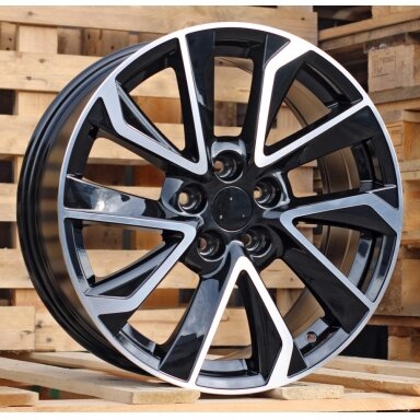 R17x7 5X114.3 ET 40 60.1 B5463 (IN5501) Black Polished (MB) For TOYOT (P1+K8) R17x7 5X114.3 ET 40 60.1 B5463 (IN5501) Black Polished (MB) For TOYOT (P1+K8)