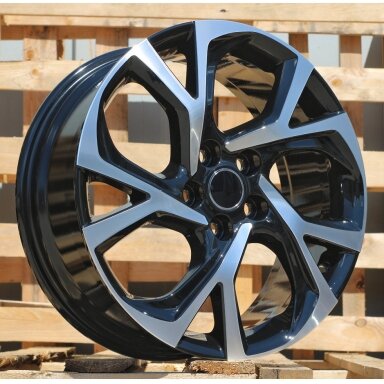 R17x7 5X114.3 ET 45 60.1 FE132 Black Polished (MB) For TOYOT (P1) R17x7 5X114.3 ET 45 60.1 FE132 Black Polished (MB) For TOYOT (P1)