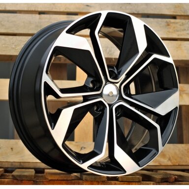R17x7 5X114.3 ET 45 66.1 B5168 Black Polished (MB) For RENAU (D3) R17x7 5X114.3 ET 45 66.1 B5168 Black Polished (MB) For RENAU (D3)