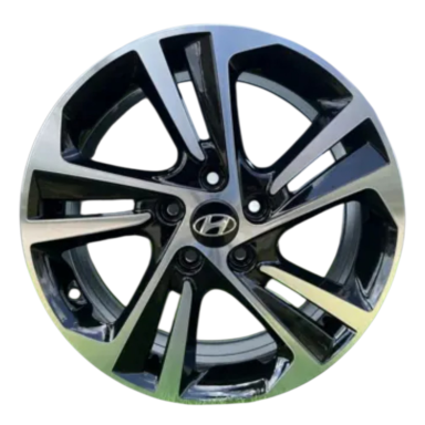 R17x7  5X114.3  ET  45  67.1  B5210  (A5473)  Black Polished (MB)  For HYUND  (P)