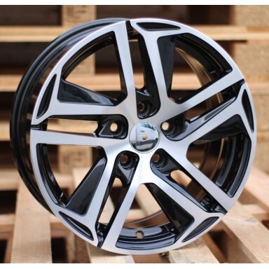 R17x7.5 4X108 ET 25 65.1 PG534 (BK5516) Black Polished (MB) For PEUG (D4) R17x7.5 4X108 ET 25 65.1 PG534 (BK5516) Black Polished (MB) For PEUG (D4)