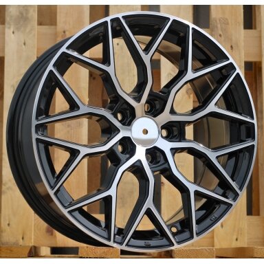 R17x7.5  5X100  ET  40  57.1  B5812  Black Polished (MB)  For RACIN  (K2)  (Style Vossen)