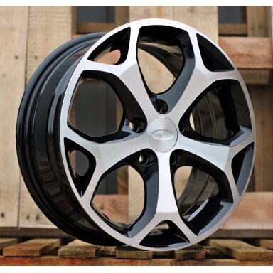 R17x7.5 5X108 ET 50 63.4 BK386 Black Polished (MB) For FORD (P2+L2) R17x7.5 5X108 ET 50 63.4 BK386 Black Polished (MB) For FORD (P2+L2)