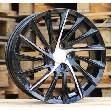 R17x7.5 5X110 ET 41 65.1 E467 (LU356) Black Polished (MB) For ALFA (P1) R17x7.5 5X110 ET 41 65.1 E467 (LU356) Black Polished (MB) For ALFA (P1)