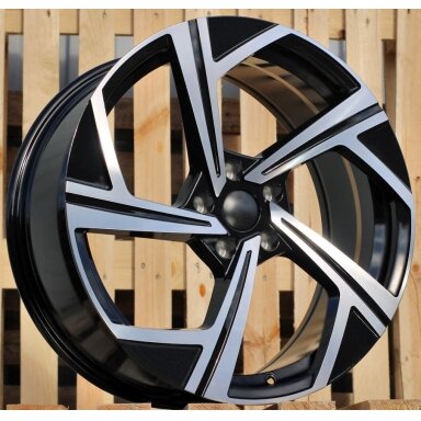 R17x7.5  5X112  ET  42  57.1  B5851  (IN5502)  Black Polished (MB)  For VW  (K7)