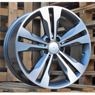 R17x7.5 5X112 ET 44 66.6 BK754 (FR936/QC1106) Grey Polished (MG) For MER (P1+K7) R17x7.5 5X112 ET 44 66.6 BK754 (FR936/QC1106) Grey Polished (MG) For MER (P1+K7)