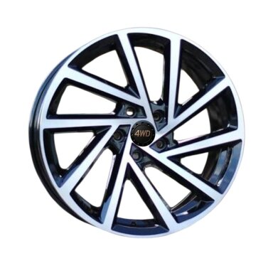 R17x7.5  5X112  ET  45  57.1  B5329  Black Polished (MB)  For VW  (L3)