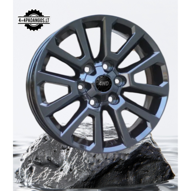 R17x7.5  6X139.7  ET  25  106.1  B1072  (H843F)  Black Half Matt (BLHM)  For TOYOT  (Z6)  (HYBRID FORGED)