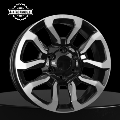 R17x7.5 6X139.7 ET 30 106 B1623 (BK5901) Black Polished (MB) For TOYOT (L6+Z4) R17x7.5 6X139.7 ET 30 106 B1623 (BK5901) Black Polished (MB) For TOYOT (L6+Z4)