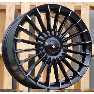 R17x8 5X120 ET 34 72.6 BK273 (BY1023) Black+Polished Lip (BLPL) For BMW (Z3) R17x8 5X120 ET 34 72.6 BK273 (BY1023) Black+Polished Lip (BLPL) For BMW (Z3)