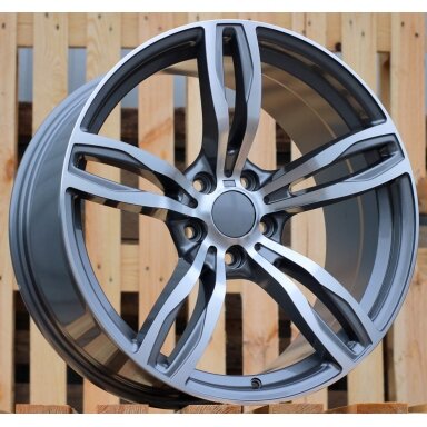 R17x8 5X120 ET 34 72.6 E492 (BY941) Grey Polished+Powder Coating (MGPC) For BMW (R) R17x8 5X120 ET 34 72.6 E492 (BY941) Grey Polished+Powder Coating (MGPC) For BMW (R)