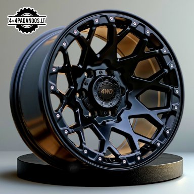 R17x9  6X139.7  ET  M6  87.1  B1108  Black Half Matt (BLHM)  For 4X4  (R+K4)