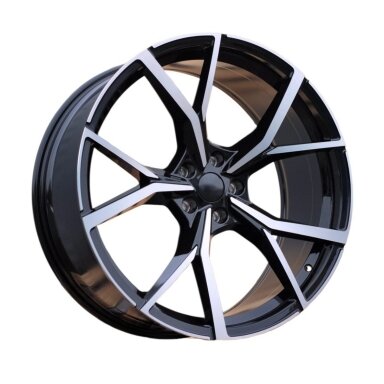 R18x7.5 5X112 ET 51 57.1 B5801 (FBX256) Black Polished (MB) For VW (K8) (HYBRID FORGED) R18x7.5 5X112 ET 51 57.1 B5801 (FBX256) Black Polished (MB) For VW (K8) (HYBRID FORGED)