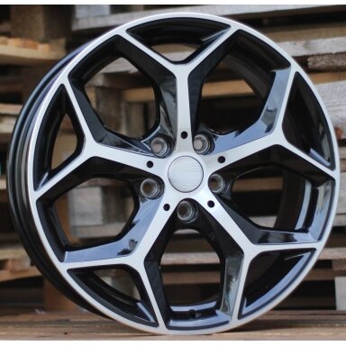 R18x7.5 5X112 ET 51 66.6 L1623 Black Polished (MB) For BMW (R+Z5) (X1) R18x7.5 5X112 ET 51 66.6 L1623 Black Polished (MB) For BMW (R+Z5) (X1)