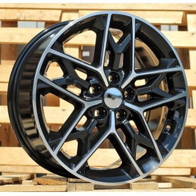 R18x7.5 5X114.3 ET 48 67.1 B5567 Black Polished (MB) For KIA (K2+P) R18x7.5 5X114.3 ET 48 67.1 B5567 Black Polished (MB) For KIA (K2+P)