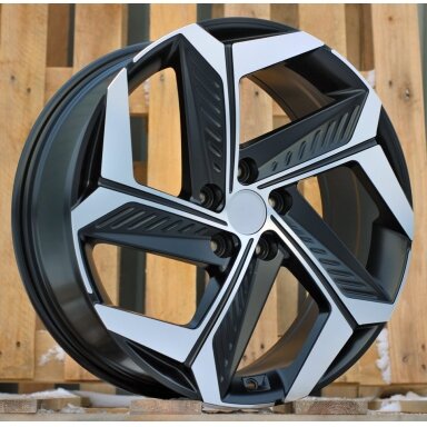 R18x7.5 5X114.3 ET 51 67.1 D1926 (BK1224) Black Polished Half Matt (MBHM) For HYUND (P) (NEW MODEL) R18x7.5 5X114.3 ET 51 67.1 D1926 (BK1224) Black Polished Half Matt (MBHM) For HYUND (P) (NEW MODEL)