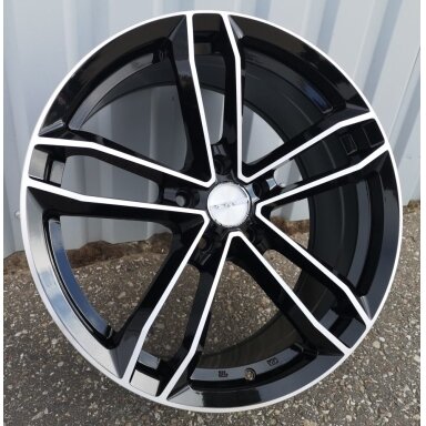 R18x8 5X100 ET 40 73.1 D5276 Black Polished (MB) For RACIN (K4) Style PDW R18x8 5X100 ET 40 73.1 D5276 Black Polished (MB) For RACIN (K4) Style PDW