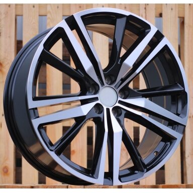 R18x8  5X108  ET  50  63.3  FE182  Black Polished (MB)  For VOLVO  (Z5)