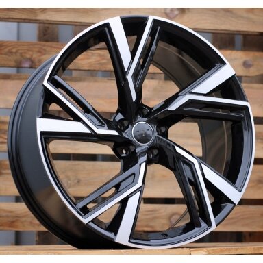 R18x8 5X112 ET 30 66.5 B1571 (IND5452) Black Polished (MB) For AUD (K7+Z5) R18x8 5X112 ET 30 66.5 B1571 (IND5452) Black Polished (MB) For AUD (K7+Z5)