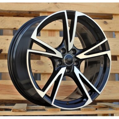 R18x8  5X112  ET  39  66.5  I5642  Black Polished (MB)  For AUD  (K8)