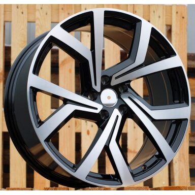 R18x8  5X112  ET  40  57.1  B1154  (XFE04)  Black Polished (MB)  For VW  (K4)