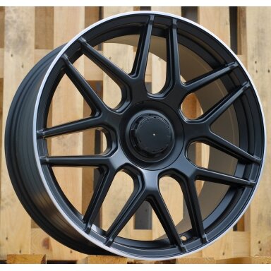 R18x8 5X112 ET 43 66.6 FE195 Black Half Matt+Polished Lip (BLHMPL) For MER (P2) R18x8 5X112 ET 43 66.6 FE195 Black Half Matt+Polished Lip (BLHMPL) For MER (P2)