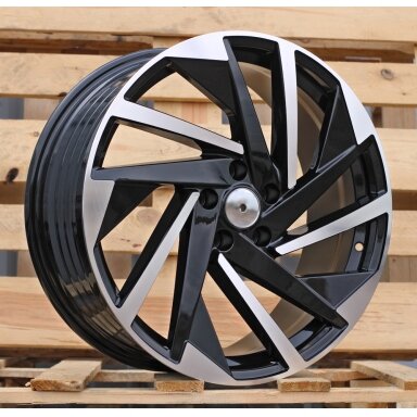 R18x8 5X112 ET 45 57.1 FBX170 Black Polished (MB) For VW (Z5) (HYBRID FORGED) R18x8 5X112 ET 45 57.1 FBX170 Black Polished (MB) For VW (Z5) (HYBRID FORGED)