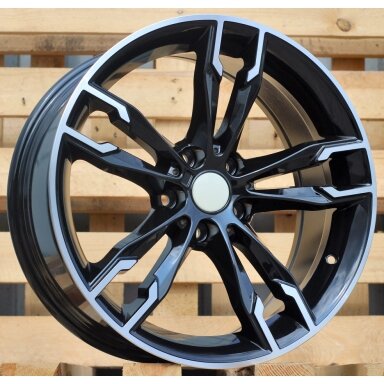 R18x8  5X120  ET  30  72.6  B1257  Black Polished (MB)  For BMW  (Z3)