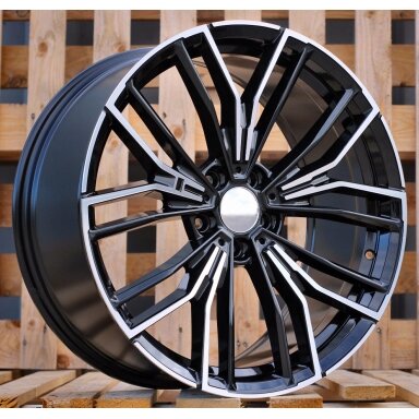R18x8 5X120 ET 30 72.6 B5964 (FBX252) Black Polished (MB) For BMW (Z5) (HYBRID FORGED) R18x8 5X120 ET 30 72.6 B5964 (FBX252) Black Polished (MB) For BMW (Z5) (HYBRID FORGED)