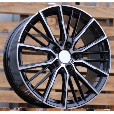R18x8  5X120  ET  45  72.6  A5824  Black Polished (MB)  For BMW  (P)