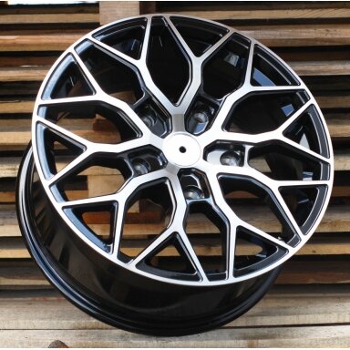 R18x8 5X160 ET 50 65.1 I0319 (IN-LD1) Black Polished (MB) For RACIN (K7) (Gloss Black Polished Style Vossen (max 1100kg)) R18x8 5X160 ET 50 65.1 I0319 (IN-LD1) Black Polished (MB) For RACIN (K7) (Gloss Black Polished Style Vossen (max 1100kg))