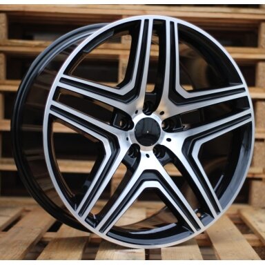 R18x8.5  5X112  ET  43  66.6  BK206  Black Polished (MB)  For MER  (K4)
