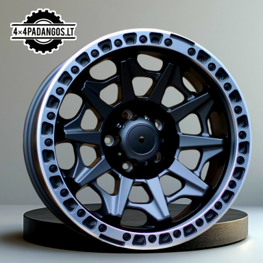 R18x9 5X139.7 ET M12 110.1 L2174 Black Half Matt+Polished Lip (BLHMPL) For 4X4 (K3) R18x9 5X139.7 ET M12 110.1 L2174 Black Half Matt+Polished Lip (BLHMPL) For 4X4 (K3)