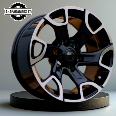 R18x9 6X139.7 ET 12 106.1 I6126 Black Polished (MB) For TOYOT (P2) (4X4) R18x9 6X139.7 ET 12 106.1 I6126 Black Polished (MB) For TOYOT (P2) (4X4)
