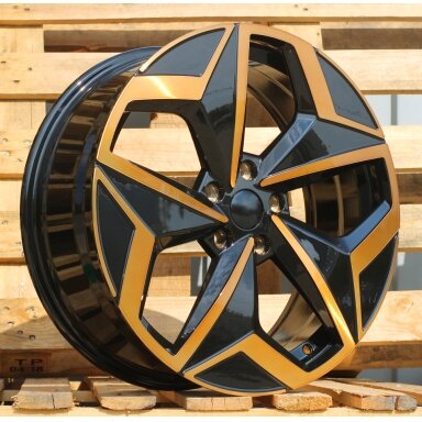 R19x7.5  5X112  ET  50  57.1  I5649  Black Polished Cooper (MBC)  For VW  (Z5)  (For ID3)