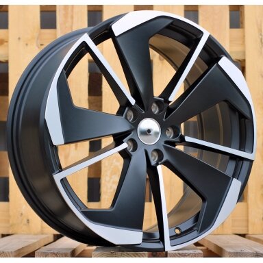 R19x8 5X112 ET 45 57.1 I5579 Black Polished Half Matt (MBHM) For SKODA (K7) R19x8 5X112 ET 45 57.1 I5579 Black Polished Half Matt (MBHM) For SKODA (K7)