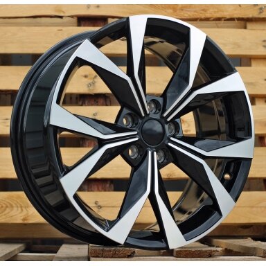 R19x8 5X112 ET 45 57.1 I5627 Black Polished (MB) For SKODA (P2) (Karoq New Model) R19x8 5X112 ET 45 57.1 I5627 Black Polished (MB) For SKODA (P2) (Karoq New Model)