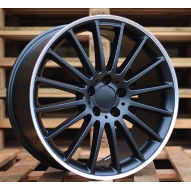 R19x8 5X112 ET 45 66.6 A1020 Black Half Matt+Polished Lip (BLHMPL) For MER (P) (Rear+Front) R19x8 5X112 ET 45 66.6 A1020 Black Half Matt+Polished Lip (BLHMPL) For MER (P) (Rear+Front)