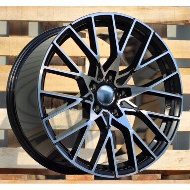 R19x8 5X120 ET 38 72.6 A5479 (BK5441) Black Polished (MB) For BMW (P+K4+K2) (Rear+Front) R19x8 5X120 ET 38 72.6 A5479 (BK5441) Black Polished (MB) For BMW (P+K4+K2) (Rear+Front)
