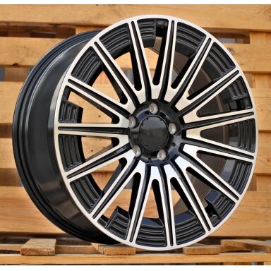 R19x8.5 5X112 ET 35.5 66.6 FLB005 (H3176F) Black Polished (MB) For MER (K8) (HYBRID FORGED) R19x8.5 5X112 ET 35.5 66.6 FLB005 (H3176F) Black Polished (MB) For MER (K8) (HYBRID FORGED)