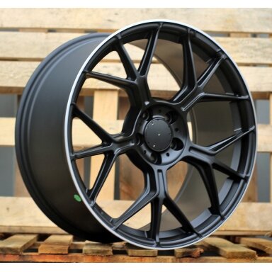 R19x8.5 5X112 ET 38 66.5 FBX120 (F9717) Black Matt+Polished Lip (BMPL) For MER (K3) (Rear+Front) R19x8.5 5X112 ET 38 66.5 FBX120 (F9717) Black Matt+Polished Lip (BMPL) For MER (K3) (Rear+Front)