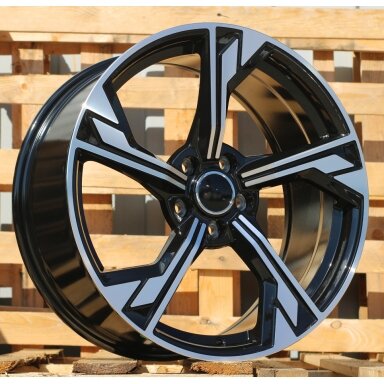 R19x8.5  5X112  ET  40  66.5  B5419  (IN5375)  Black Polished (MB)  For AUD  (K8)