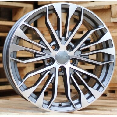 R19x8.5  5X112  ET  43  66.5  B1096  (FE164)  Grey Polished+Powder Coating (MGPC)  For AUD