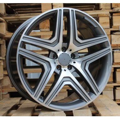 R19x8.5 5X112 ET 43 66.6 BK206 (XF759) Grey Polished (MG) For MER (P1) R19x8.5 5X112 ET 43 66.6 BK206 (XF759) Grey Polished (MG) For MER (P1)