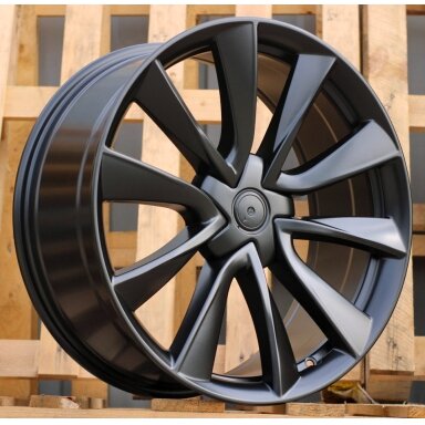 R19x8.5  5X114.3  ET  40  64.1  B2046  (H3154F)  Black Half Matt (BLHM)  For TESLA  (K8)  (HYBRID FORGED (Model 3))