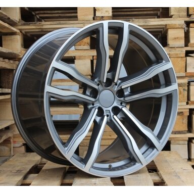 R19x8.5  5X120  ET  30  72.6  BY588  (DLJ588)  Grey Polished+Powder Coating (MGPC)  For BMW  (K4)