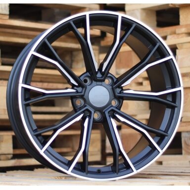 R19x8.5 5X120 ET 33 72.6 A5385 (XFE290) Black Half Matt (BLHM) For BMW (P1) ((REAR+FRONT)) R19x8.5 5X120 ET 33 72.6 A5385 (XFE290) Black Half Matt (BLHM) For BMW (P1) ((REAR+FRONT))