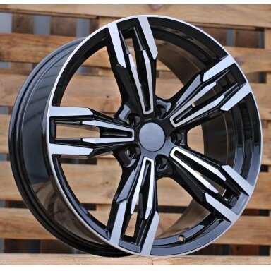 R19x8.5 5X120 ET 33 72.6 BY983 Black Polished (MB) For BMW (Z3) (Rear+Front) R19x8.5 5X120 ET 33 72.6 BY983 Black Polished (MB) For BMW (Z3) (Rear+Front)