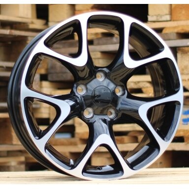 R19x8.5 5X120 ET 41 67.1 E236 (QC506) Black Polished+Powder Coating (MBPC) For OPEL (P1) R19x8.5 5X120 ET 41 67.1 E236 (QC506) Black Polished+Powder Coating (MBPC) For OPEL (P1)